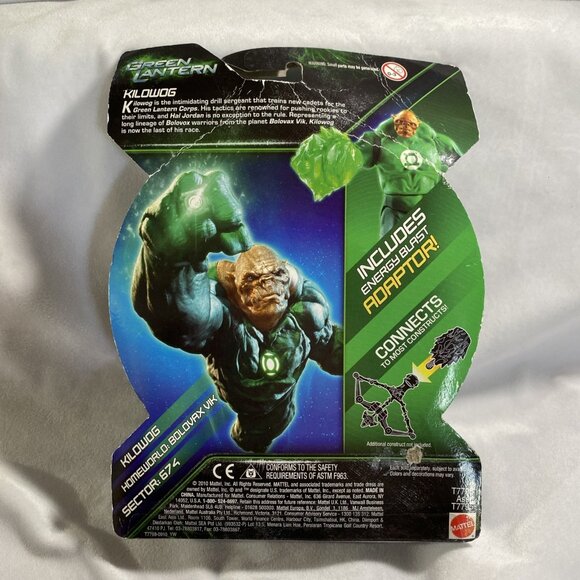 DC Comics Green Lantern Kilowog Movie Figure GL 03 Power Ring Mattel 2010 New - Picture 2 of 7